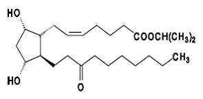 Rescula (unoprostone isopropyl ) Structural Formula Illustration