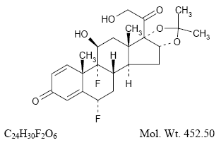 RETISERT (fluocinolone acetonide intravitreal implant) Structural Formula Illustration