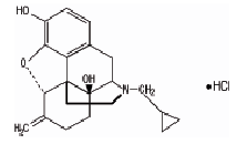 REVEX (nalmefene hydrochloride) Structural Formula Illustration