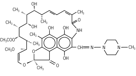 RIFADIN® (rifampin) Structural Formula  - Illustration