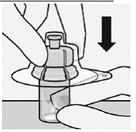 Remove dose pack from the refrigerator and allow to sit at room temperature for at least 30 minutes before reconstituting - Illustration