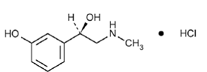 Phenylephrine hydrochloride Structural Formula Illustration
