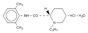 Naropin® (ropivacaine HCl) Structural Formula Illustration