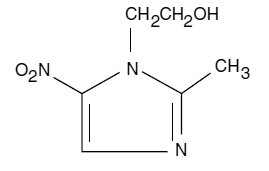 Rosadan (metronidazole) Structural Formula Illustration