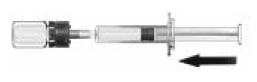 Push plunger of oral applicator - Illustration