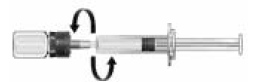 Twist and remove the oral applicator - Illustration