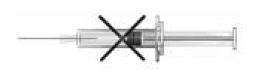 Do not use a needle with ROTARIX - Illustration