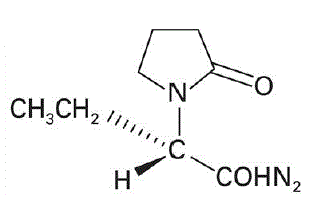 ROWEEPRA (levetiracetam) Structural Formula Illustration