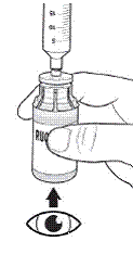 Inspect RUCONEST vial(s) visually - Illustration