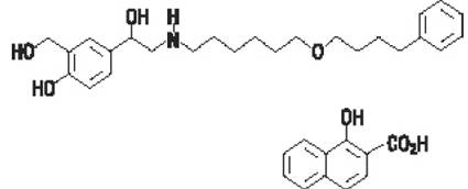 SEREVENT DISKUS (salmeterol xinafoate inhalation powder) Structural Formula Illustration