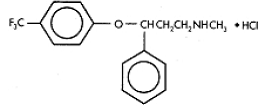SARAFEM (fluoxetine hydrochloride) Structural Formula Illustration