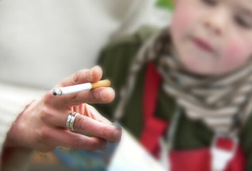 Secondhand smoke exposure puts children at risk for health problems including severe asthma, breathing problems, and ear infections.
