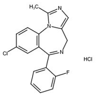 SEIZALAM™ (midazolam) Structural Formula - Illustration