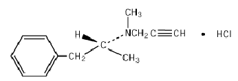 ELDEPRYL (selegiline hydrochloride) Structural Formula Illustration