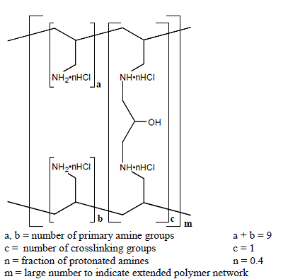 Renagel (sevelamer hydrochloride) Structural Formula Illustration