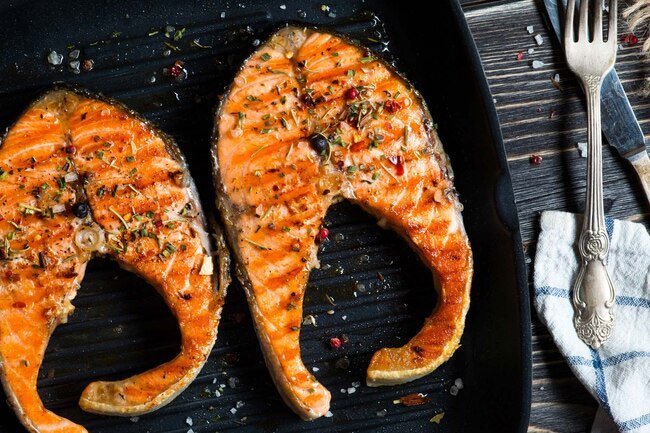 Similar to poultry and meat, cook fish to get rid of bacteria instead of rinsing it.