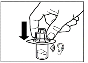 Slowly push the plunger all the way down - Illustration