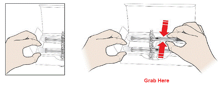 Remove one SILIQ prefilled syringe from the package. - Illustration