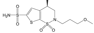 brinzolamide - Structural Formula Illustration