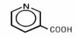 Niacin - Structural Formula Illustration