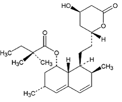 ZOCOR (simvastatin) Structural Formula  - Illustration