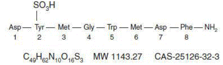 KINEVAC® (sincalide) Structural Formula Illustration