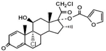 SINUVA™ (mometasone furoate) - Structural Formula Illustration