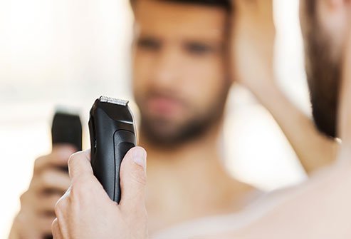 Watch the angle of your razor to avoid nicks.