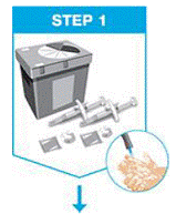 Take the SKYRIZI carton out of the refrigerator - Illustration