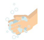 Wash your hands with soap and water - Illustration