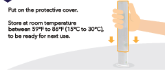 Store the auto-injector - Illustration