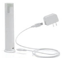 Connect the USB (large end of the cable) to the
charger  - Illustration
