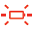 You will see a flashing red
battery icon - Illustration