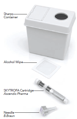 Supplies Needed for Each Injection - Illustration