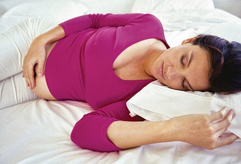 If you are pregnant, sleeping on your stomach or back will be uncomfortable or impossible.