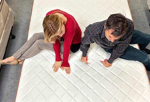 Mattresses are made of a variety of materials. Some are softer or firmer.