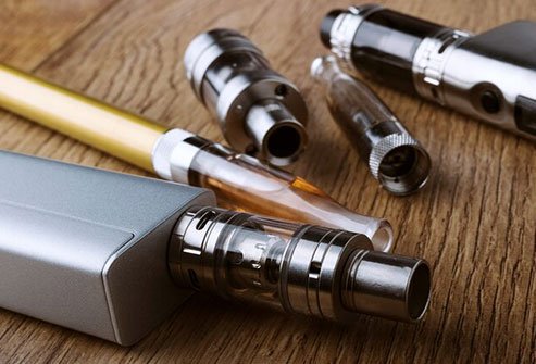 It's when you use a handheld tube, or tank, attached to a mouthpiece that makes a vapor you inhale.