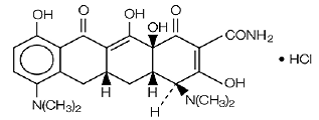 SOLODYN® (minocycline HCl)  Structural Formula Illustration