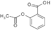 Aspirin Structural Formula Illustration