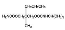 Carisoprodol Structural Formula Illustration