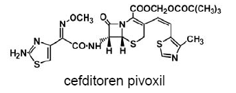 Spectracef® (cefditoren pivoxil) Structural Formula Illustration