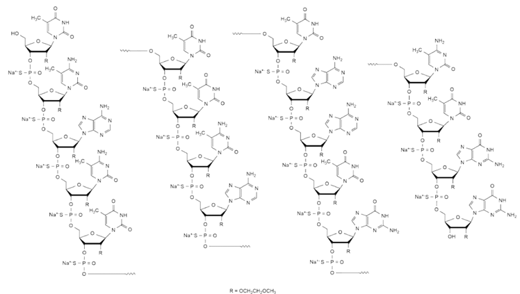 SPINRAZA (nusinersen) Structural Formula Illustration