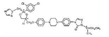 SPORANOX® (itraconazole) Structural Formula Illustration