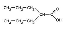 STAVZOR (valproic acid) Structural Formula Illustration
