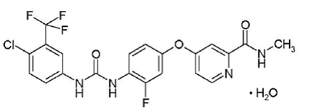 STIVARGA® (regorafenib) Structural Formulla Illustration