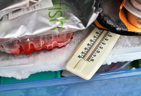 Set the refrigerator to 40 degrees F or less to minimize the growth of bacteria that can make you sick.