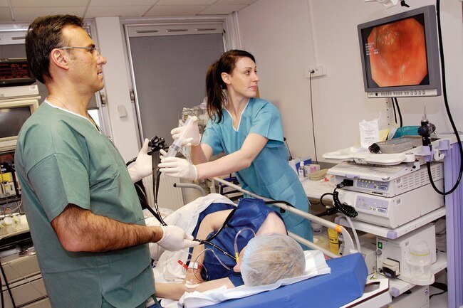This procedure lets your doctor see any ulcers and take a tissue sample.