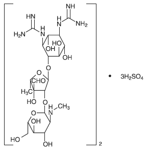 Streptomycin  Structural Formula Illustration