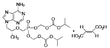 Tenofovir DF - Structural Formula Illustration