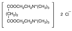 Anectine® (Succinylcholine Chloride) Structural Formula Illustration